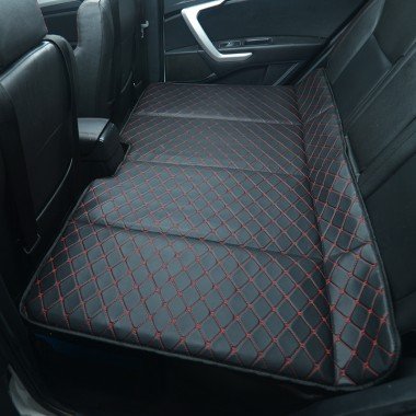 Buy Universal Diamond Car Bed - Non-Inflatable Black and Red Stitching Luxury Leather Diamond Car Bed Mattress