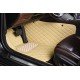 Buy Beige Luxury Leather Diamond Car Floor Mats