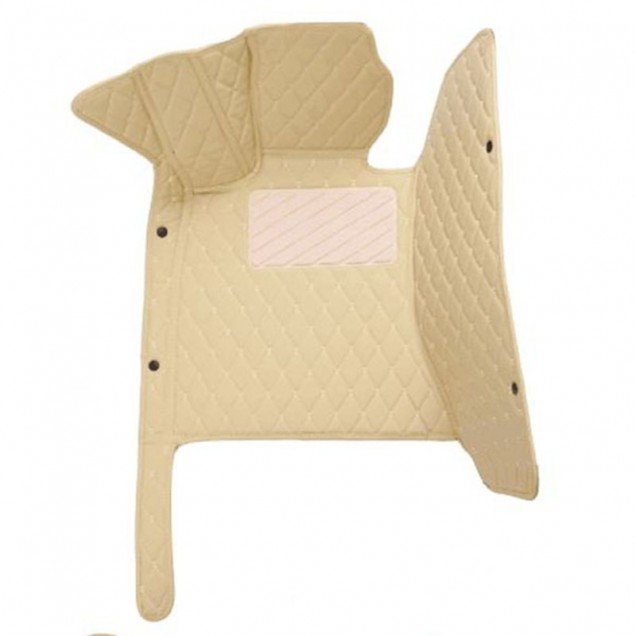 Buy Beige Luxury Leather Diamond Car Floor Mats