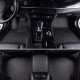 Buy Black and Beige Stitching Luxury Leather Diamond Car Floor Mats Buy Black and Beige Stitching Luxury Leather Diamond Car Floor Mats
