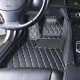 Buy Black and Beige Stitching Luxury Leather Diamond Car Floor Mats Buy Black and Beige Stitching Luxury Leather Diamond Car Floor Mats