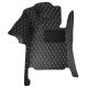 Buy Black and Beige Stitching Luxury Leather Diamond Car Floor Mats Buy Black and Beige Stitching Luxury Leather Diamond Car Floor Mats