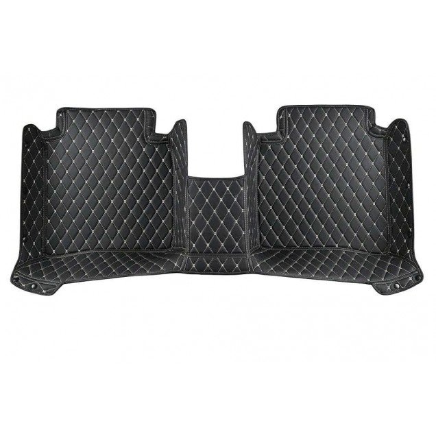 Buy Black and Beige Stitching Luxury Leather Diamond Car Floor Mats Buy Black and Beige Stitching Luxury Leather Diamond Car Floor Mats
