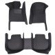 Buy Black and Black Stitching Luxury Leather Diamond Car Floor Mats Buy Black and Black Stitching Luxury Leather Diamond Car Floor Mats
