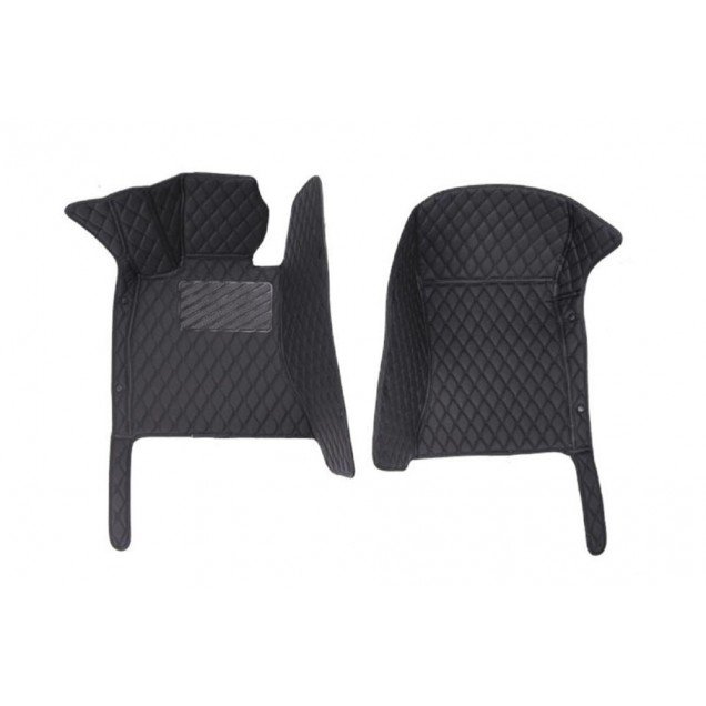 Buy Black and Black Stitching Luxury Leather Diamond Car Floor Mats Buy Black and Black Stitching Luxury Leather Diamond Car Floor Mats