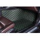 Buy Black and Green Stitching Luxury Leather Diamond Car Floor Mats Buy Black and Green Stitching Luxury Leather Diamond Car Floor Mats