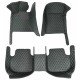 Buy Black and Green Stitching Luxury Leather Diamond Car Floor Mats Buy Black and Green Stitching Luxury Leather Diamond Car Floor Mats