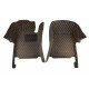 Buy Black and Orange Stitching Luxury Leather Diamond Car Floor Mats Buy Black and Orange Stitching Luxury Leather Diamond Car Floor Mats