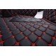 Buy Black and Red Stitching Luxury Leather Diamond Car Floor Mats Buy Black and Red Stitching Luxury Leather Diamond Car Floor Mats