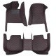 Buy Black and Red Stitching Luxury Leather Diamond Car Floor Mats Buy Black and Red Stitching Luxury Leather Diamond Car Floor Mats