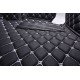 Buy Black and White Stitching Luxury Leather Diamond Car Floor Mats Buy Black and White Stitching Luxury Leather Diamond Car Floor Mats