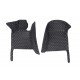 Buy Black and White Stitching Luxury Leather Diamond Car Floor Mats Buy Black and White Stitching Luxury Leather Diamond Car Floor Mats
