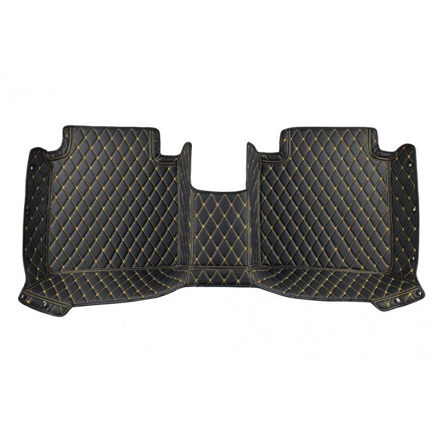 Buy Black and Yellow Stitching Luxury Leather Diamond Car Floor Mats Buy Black and Yellow Stitching Luxury Leather Diamond Car Floor Mats