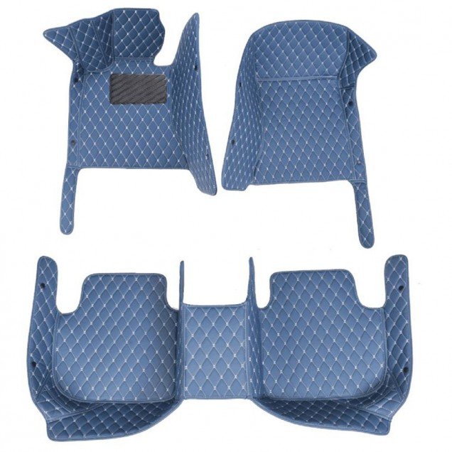 Buy Blue Luxury Leather Diamond Car Floor Mats Buy Blue Luxury Leather Diamond Car Floor Mats