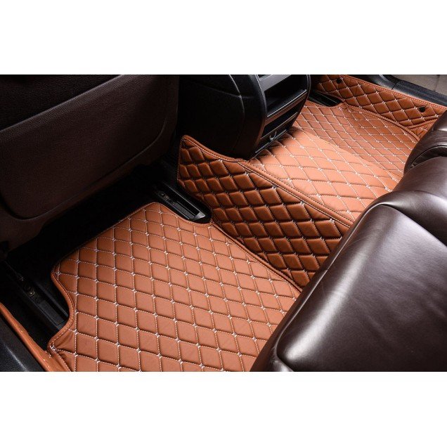 Buy Brown Luxury Leather Diamond Car Floor Mats Buy Brown Luxury Leather Diamond Car Floor Mats
