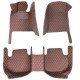 Buy Dark Brown Luxury Leather Diamond Car Floor Mats Buy Dark Brown Luxury Leather Diamond Car Floor Mats