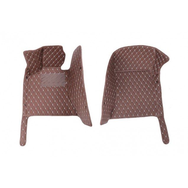 Buy Dark Brown Luxury Leather Diamond Car Floor Mats Buy Dark Brown Luxury Leather Diamond Car Floor Mats