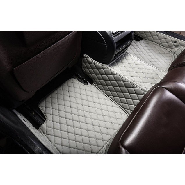 Buy Grey Luxury Leather Diamond Car Floor Mats Buy Grey Luxury Leather Diamond Car Floor Mats