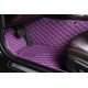 Buy Purple Luxury Leather Diamond Car Floor Mats