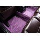 Buy Purple Luxury Leather Diamond Car Floor Mats