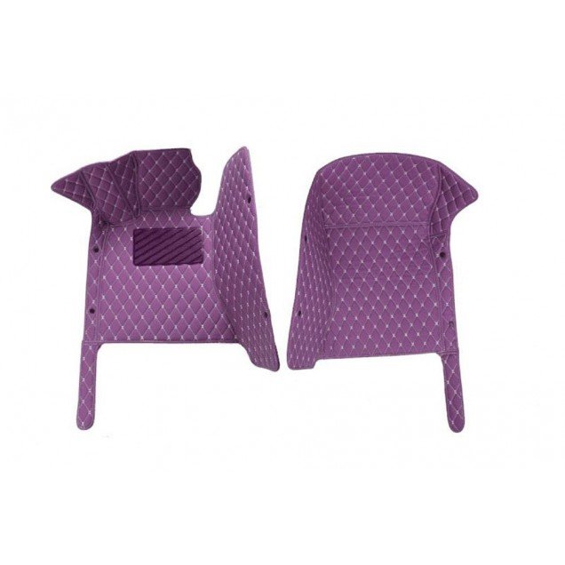 Buy Purple Luxury Leather Diamond Car Floor Mats
