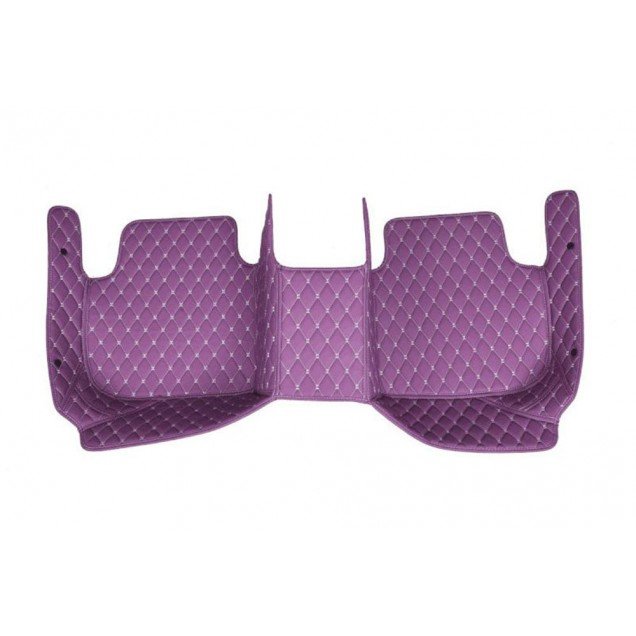 Buy Purple Luxury Leather Diamond Car Floor Mats