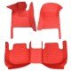 Buy Red Luxury Leather Diamond Car Floor Mats Buy Red Luxury Leather Diamond Car Floor Mats