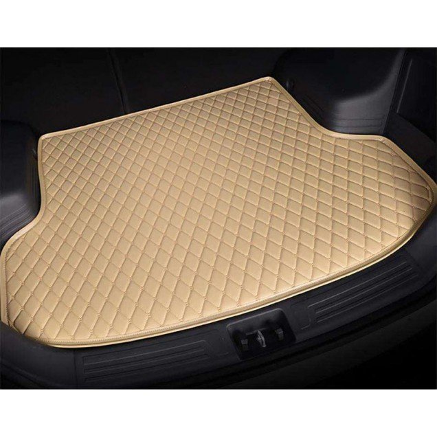 Buy Beige Luxury Leather Diamond Trunk Base Mats Buy Beige Luxury Leather Diamond Trunk Base Mats