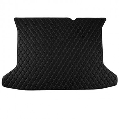 Buy Black and Black Stitching Luxury Leather Diamond Trunk Base Mats