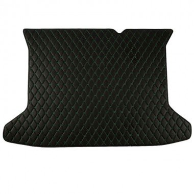 Buy Black and Green Stitching Luxury Leather Diamond Trunk Base Mats