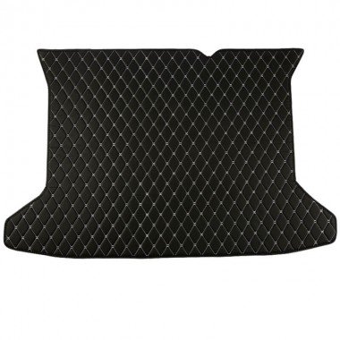 Buy Black and White Stitching Luxury Leather Diamond Trunk Base Mats