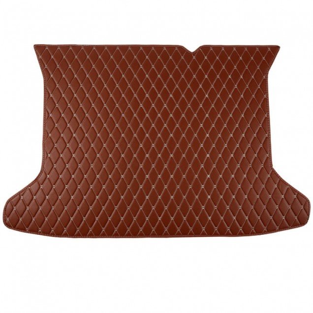 Buy Brown Luxury Leather Diamond Trunk Base Mats Buy Brown Luxury Leather Diamond Trunk Base Mats