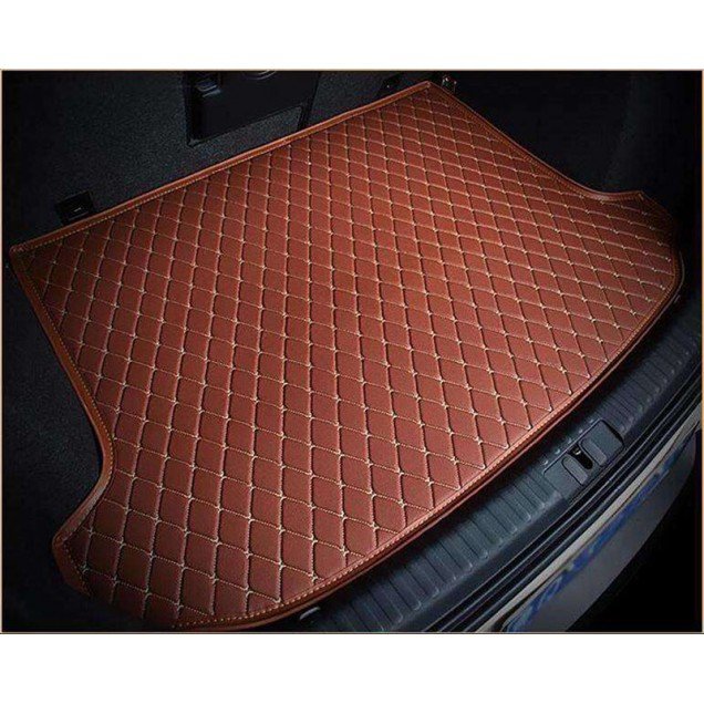 Buy Brown Luxury Leather Diamond Trunk Base Mats Buy Brown Luxury Leather Diamond Trunk Base Mats