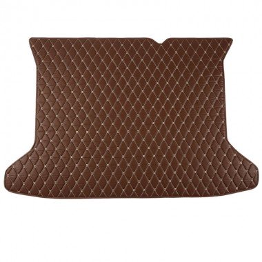 Buy Dark Brown Luxury Leather Diamond Trunk Base Mats