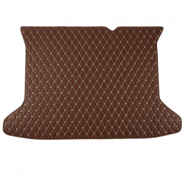 Buy Dark Brown Luxury Leather Diamond Trunk Base Mats Buy Dark Brown Luxury Leather Diamond Trunk Base Mats