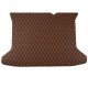 Buy Dark Brown Luxury Leather Diamond Trunk Base Mats Buy Dark Brown Luxury Leather Diamond Trunk Base Mats