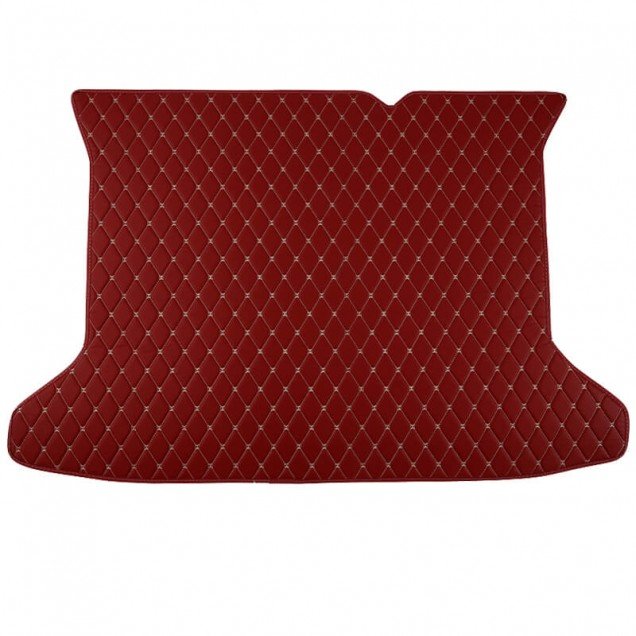 Buy Wine Red Luxury Leather Diamond Trunk Base Mats Buy Wine Red Luxury Leather Diamond Trunk Base Mats