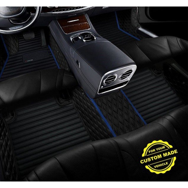 Buy Dark Blue Hybrid Line Series Premium Car Floor Mats Buy Dark Blue Hybrid Line Series Premium Car Floor Mats