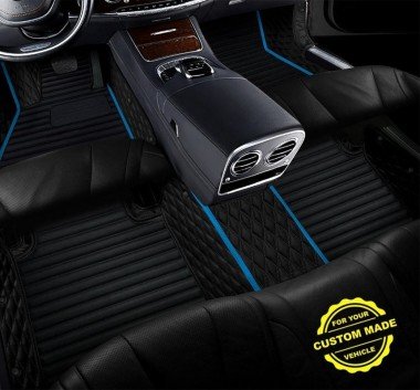 Buy Light Blue Hybrid Line Series Premium Car Floor Mats