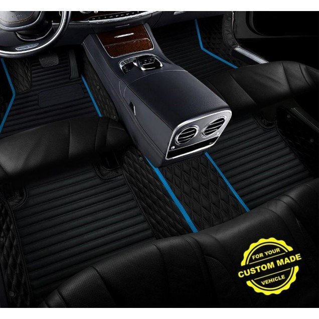 Buy Light Blue Hybrid Line Series Premium Car Floor Mats Buy Light Blue Hybrid Line Series Premium Car Floor Mats