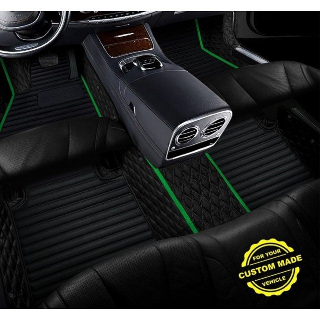 Buy Lime Green Hybrid Line Series Premium Car Mats Buy Lime Green Hybrid Line Series Premium Car Mats