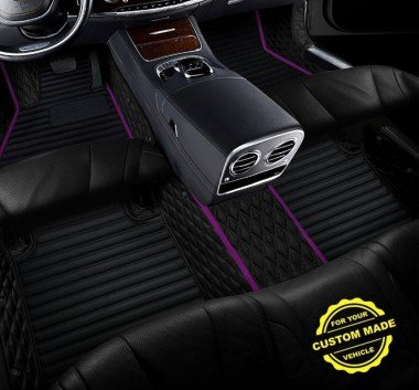 Buy Purple Hybrid Line Series Premium Car Floor Mats