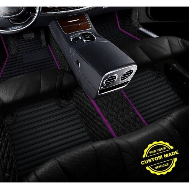 Buy Purple Hybrid Line Series Premium Car Floor Mats Buy Purple Hybrid Line Series Premium Car Floor Mats