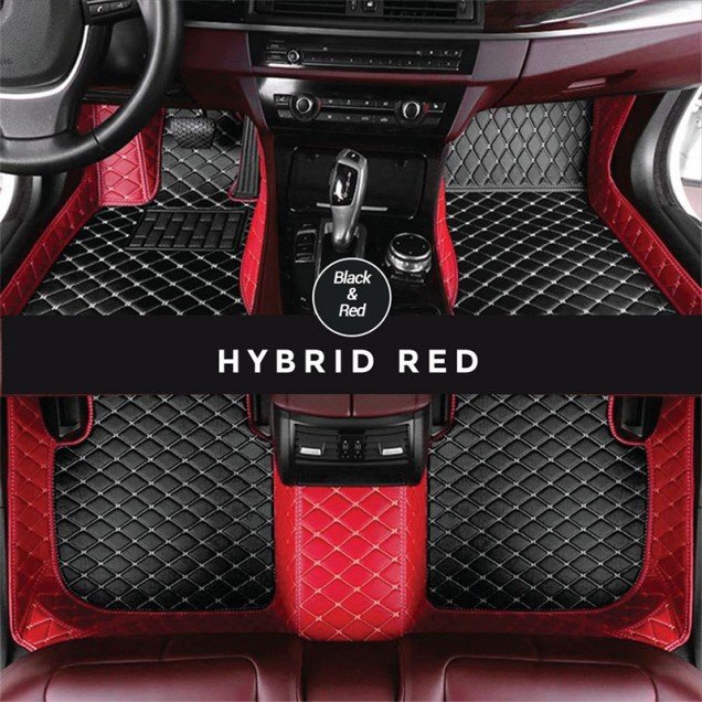 Buy Black and Red Hybrid Mode Premium Diamond Car Floor Mats Buy Black and Red Hybrid Mode Premium Diamond Car Floor Mats