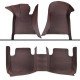 Buy Dark Brown Luxury Leather Stripe Car Floor Mats Buy Dark Brown Luxury Leather Stripe Car Floor Mats