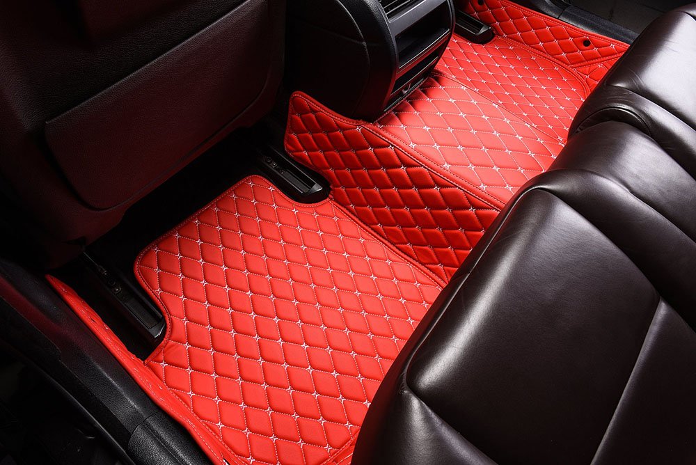 Buy Red Custom Diamond Car Mats