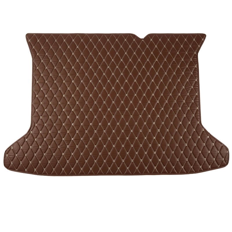 Buy Dark Brown Luxury Leather Diamond Trunk Base Mats