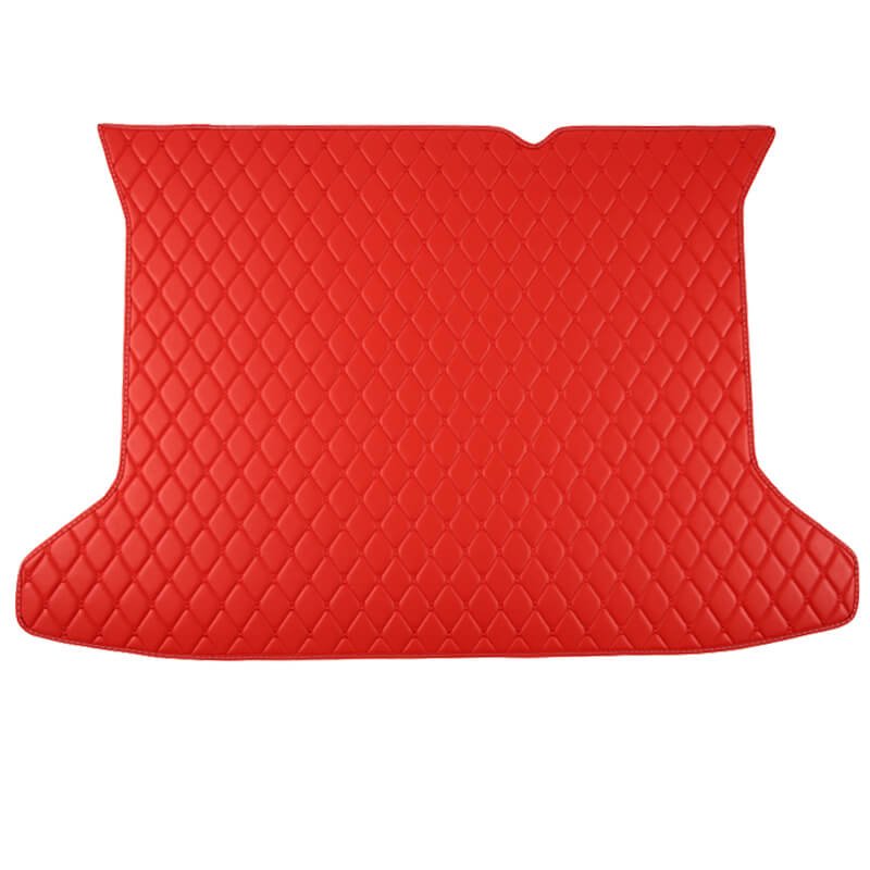 Buy Red Luxury Leather Diamond Trunk Base Mats