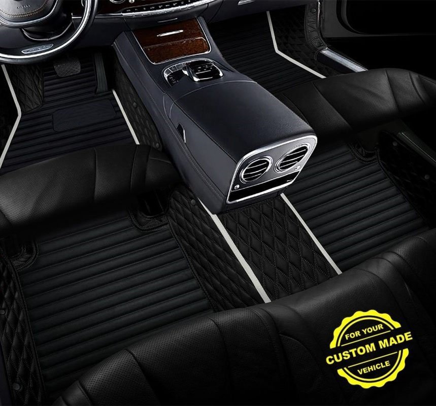 Buy White Hybrid Line Series Premium Car Mats