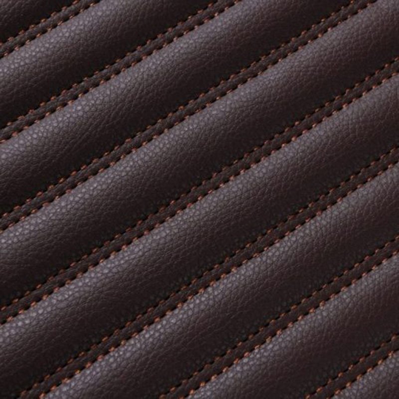Buy Dark Brown Luxury Leather Stripe Car Mats